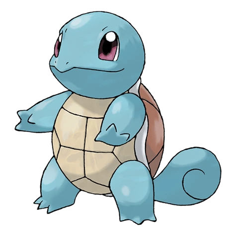 Squirtle. Squirtle’s shell is not merely used for protection. The shell’s rounded shape and the grooves on its surface help minimize resistance in water, enabling this Pokémon to swim at high speeds.